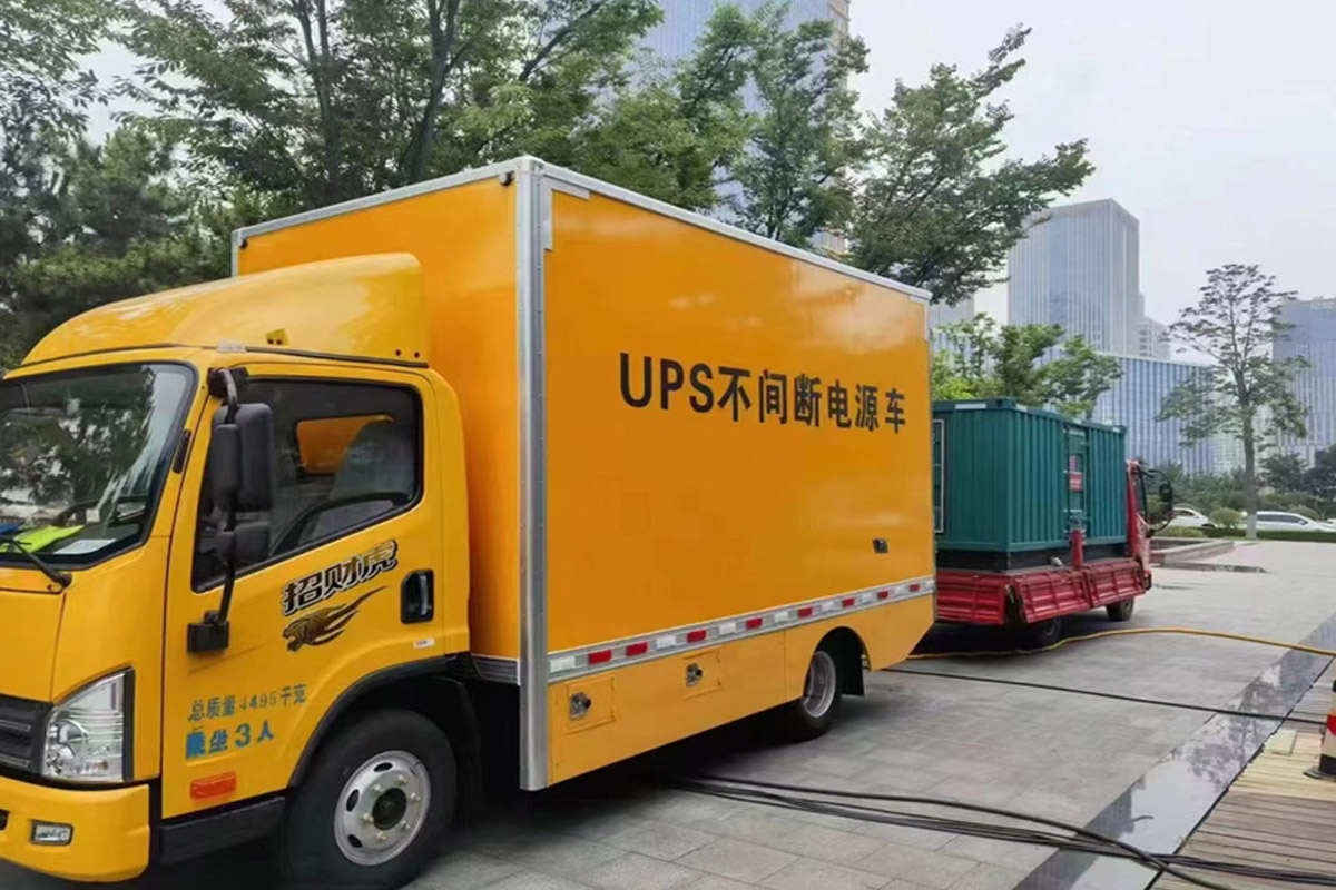玄武发电机租赁施工现场