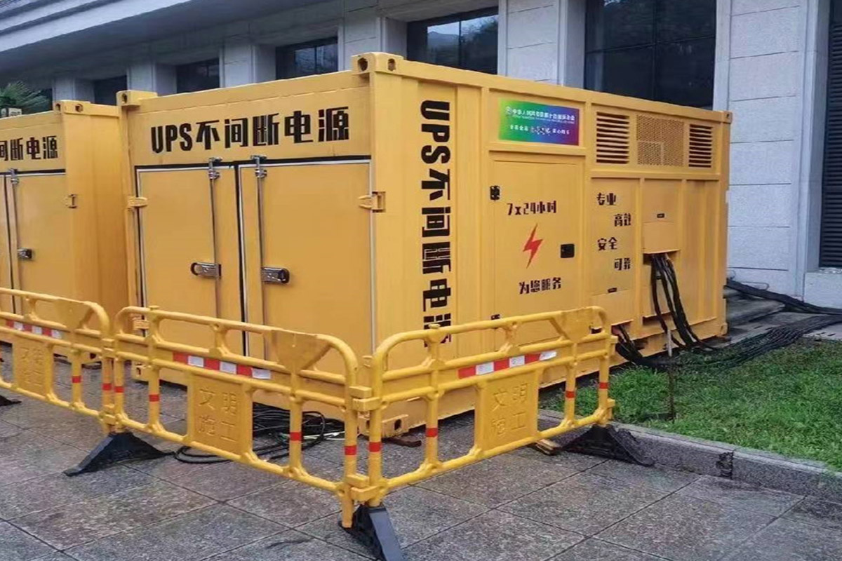 玄武发电机租赁施工现场